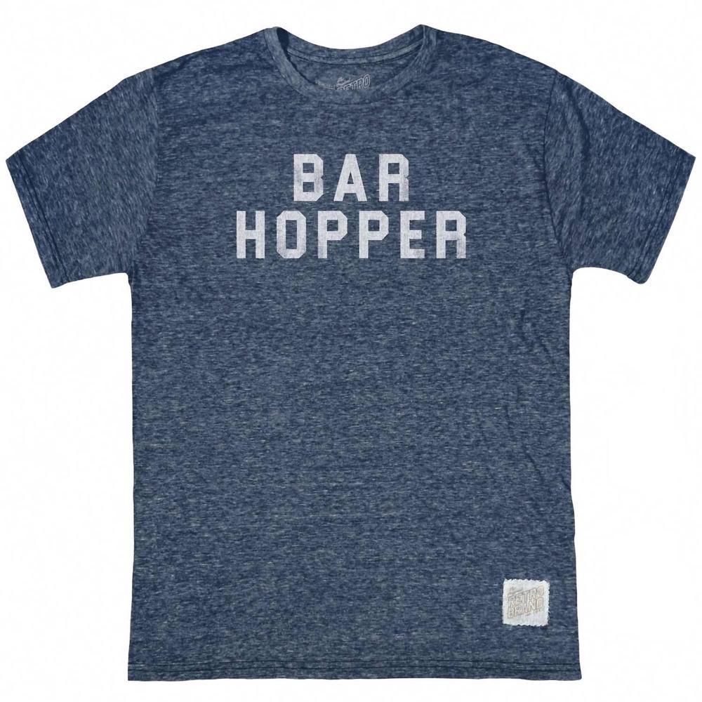 NEW THE ORIGINAL RETRO BRAND men's bar hopper top in navy